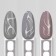 Slik nail stickers, white color