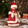 Snow Maiden "in a red fur coat with a heart" moves, 30 cm