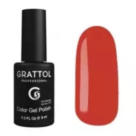 Grattol Color Gel Polish, No. 186 Ochre, 9 ml