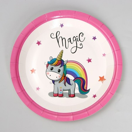 Set of dishes "Happy Birthday", Unicorn-4