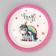 Set of dishes "Happy Birthday", Unicorn