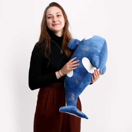 Soft toy "Killed", 80 cm, blue color-10