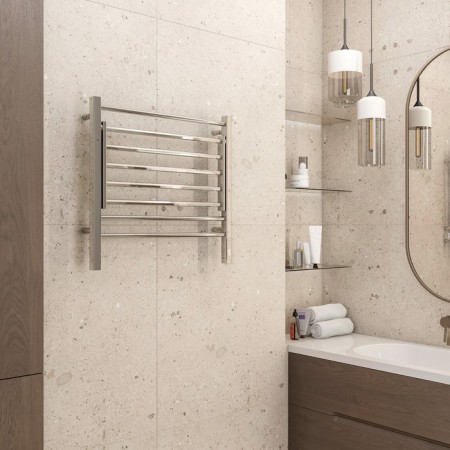 Terminus heated towel rail "Horizon" P8, 800x600 mm, chrome-2