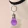 Light beacon on a collar for large and medium dogs, purple