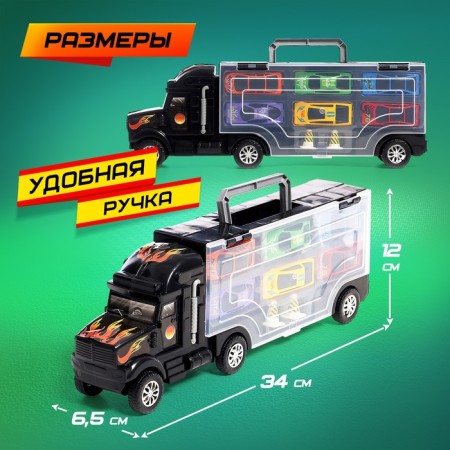 Carrier truck, 6 metal machines in the kit + game-1