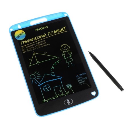 Graphic tablet for drawing and notes LCD MaxVI MGT-01C, 8.5 ”, color display, blue