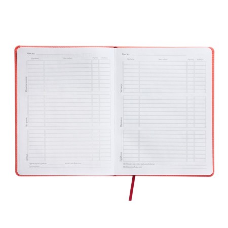 Universal diary for grades 1-11, 48 sheets, Velvet, solid cover, artificial leather, thermoting, liesse, coral-6