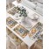 A set of napkins for setting the “Happy New Year” table, rectangular, size 32x46 cm, 4 pcs