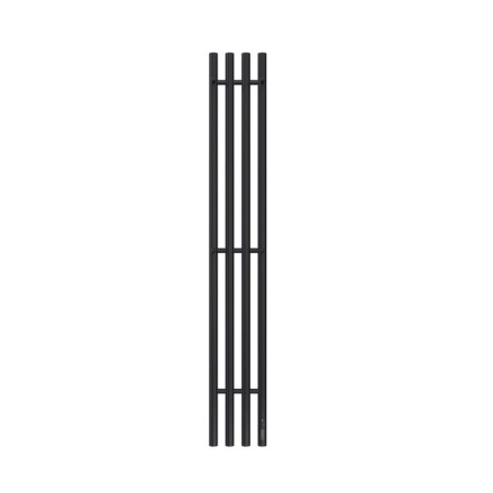 Terminus quatro electric heated towel rail, 1400x218 mm, black matte-1