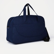 Road bag with lightning, external pocket, long belt, blue color