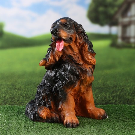Garden figure "Dog Russian Spaniel" 34x25x26cm-1