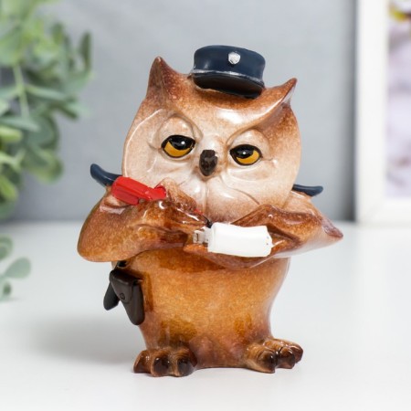 Souvenir Polystone Lac "Filin - Police" 9.8x8x8 cm