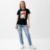 T -shirt female, black color, size 48