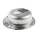 Kitchen sink "Vladiks", cut, with siphon, d = 49 cm, stainless steel 0.6 mm, decor