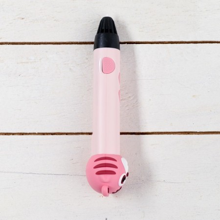 3D handle of tiger, work with PLA plastic, USB power cable, pink-2