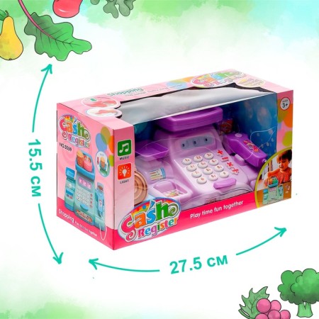 Game set of the box office "Funny shop" with accessories, light, sound-4