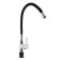 Accoona A9890F kitchen, single -leaf, silicone spout, black/chromium