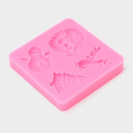 MOLD "New Year's entourage", silicone, 7.5 × 7.2 cm-2
