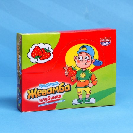 Chewing candy "Hooligan Zhevamba" strawberries, 12 g-2