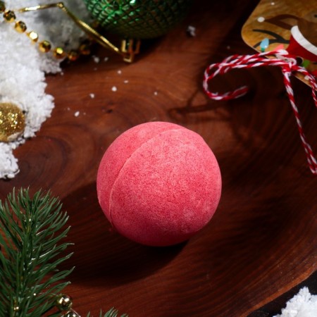 New Year's bomb for the bath "Deer", Red, 120 gr.-2
