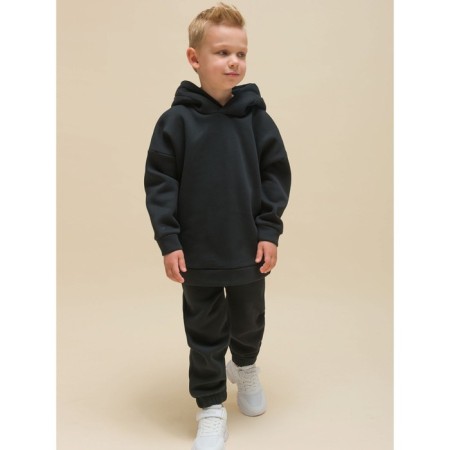 Children's sweatshirt, height 110 cm, black color-6