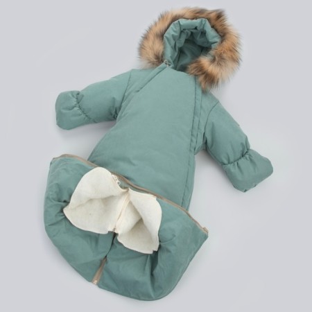 Kinderlitto transformer Kinderlitto “Velvet”, height 68-80 cm, green-gray color-8