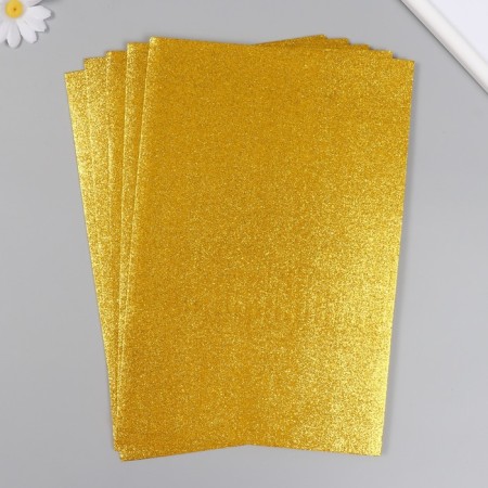 Foamiran "Golden Brill" 2 mm A4 format (set of 5 sheets)-1