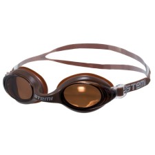 ATEMI N7104 swimming glasses, silicone, milk chocolate color
