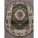 Oval carpet Merinos colizey, size 200x400 cm, color Green