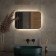 Mirror with Defesto LED lighting 17 W, 60x40 cm, sensory switch, neutral white light