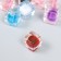 Busina Acryl with the undermined hole "Cube - Color inside" MIX 1.2x1.2x1.2 cm