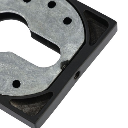 Lockland cylinder lining, square, with mount, black color-3
