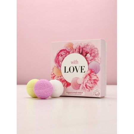 A set of bath bombs "with love", 9 pcs 40 g