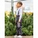 Pants for a boy, height 98 cm, color black graphite