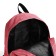 School backpack from lightning textiles, external pocket, pink-red color