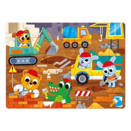 Puzzles in plastic packaging "Big Construction", 35 elements-1