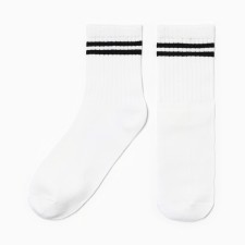 Women's socks, white color, size 23-25
