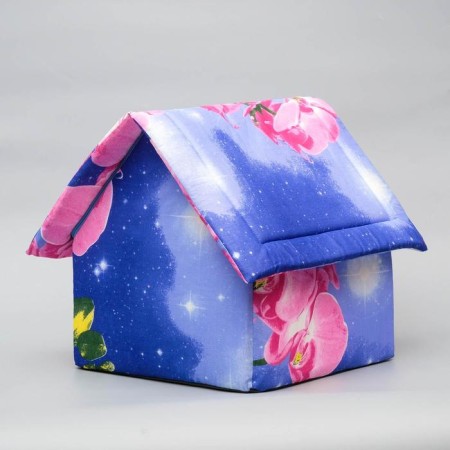 House, 37 x 35 x 42 cm Mix flowers-2