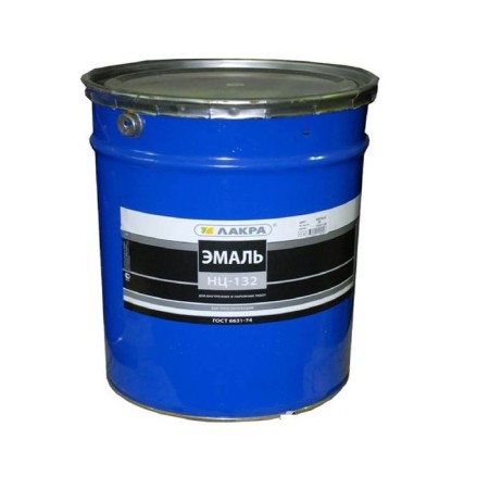 Enamel NC-132 for internal and outdoor works, red, 17 kg