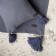 Decorative pillowcase "Shifu", size 40x40 cm, dark blue color