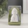 Souvenir Polystone "Buddha - Meditation" White 2x3x5.5 cm