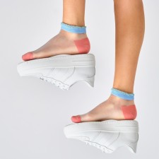 Women's socks glass minku color blue/pink, size 36-37 (23 cm)