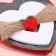 Decorative skewer "Heart" 30 cm