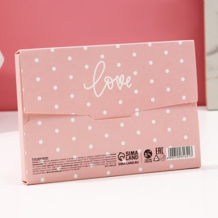 Love bath salt, 100 g, strawberry aroma, pure happiness-3