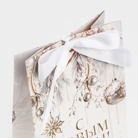Gift package with the ribbon "Western New Year", 13 x 23 x 7 cm, New Year-5