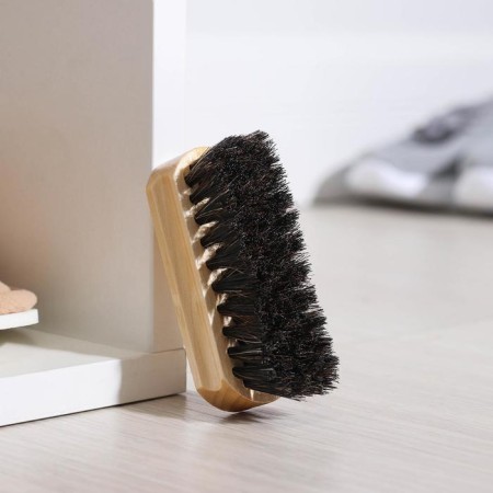 Shoe brush, 9 × 3.5 cm, horse hair-1