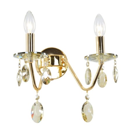 Brahort G21062/2WFGD, 2x40W, E14, 25x21x31.5 cm, gold color