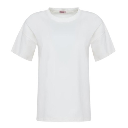 T-shirt female plain Minaku Regular Fit: Color Ecrew, rr 42-4