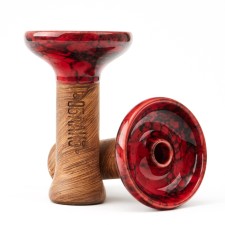 Cup cloud Std Black Glaze, Red-Black Marble