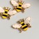 Decor for creativity Metal "Bee" enamel 1.7x2.6 cm